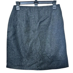 Dark gray‎ 100% wool skirt NWT SIZE 8 Pencil Skirt with Slit Business Casual